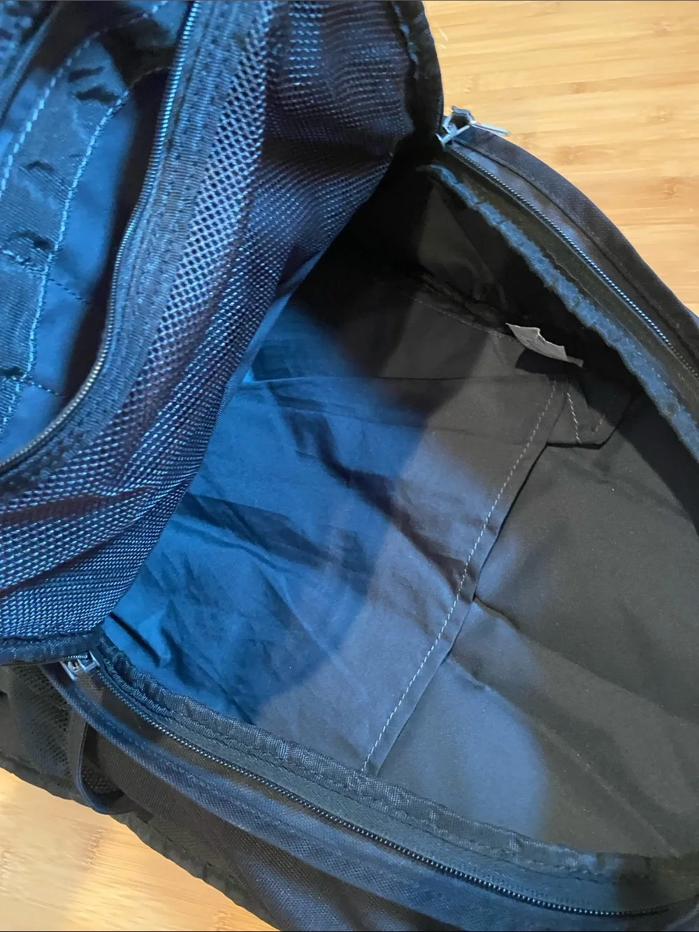 Nike Black Backpack with White Logo